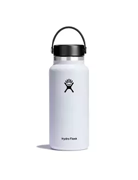 Hydro Flask 32oz Wide Mouth 2.0 Flex Cap White