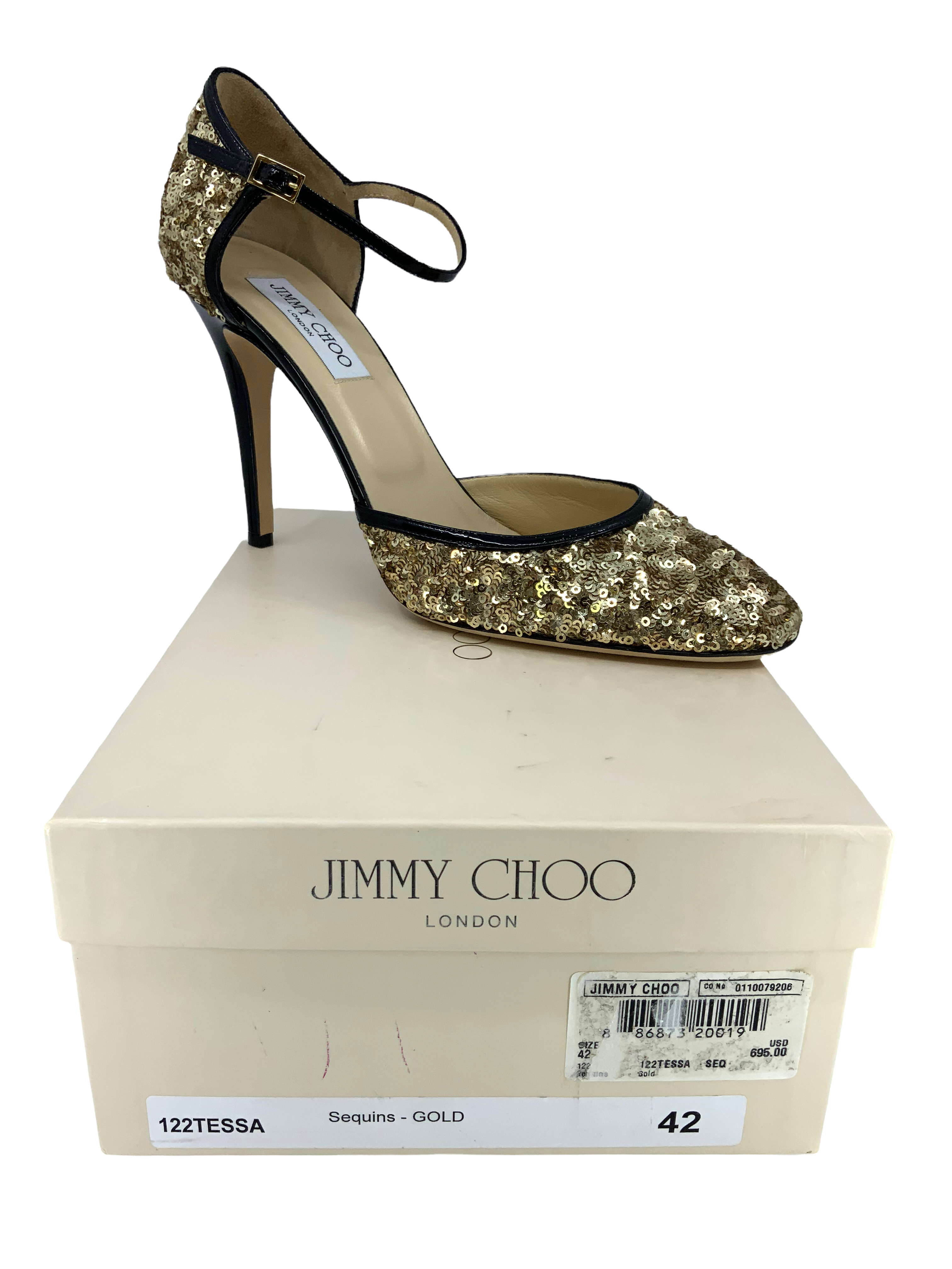 JIMMY CHOO Tessa Sequins Pumps Size 12 NEW