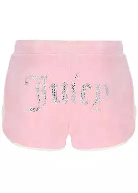 Juicy Couture Stevie Contrast Diamante Shorts - Almond Blossom