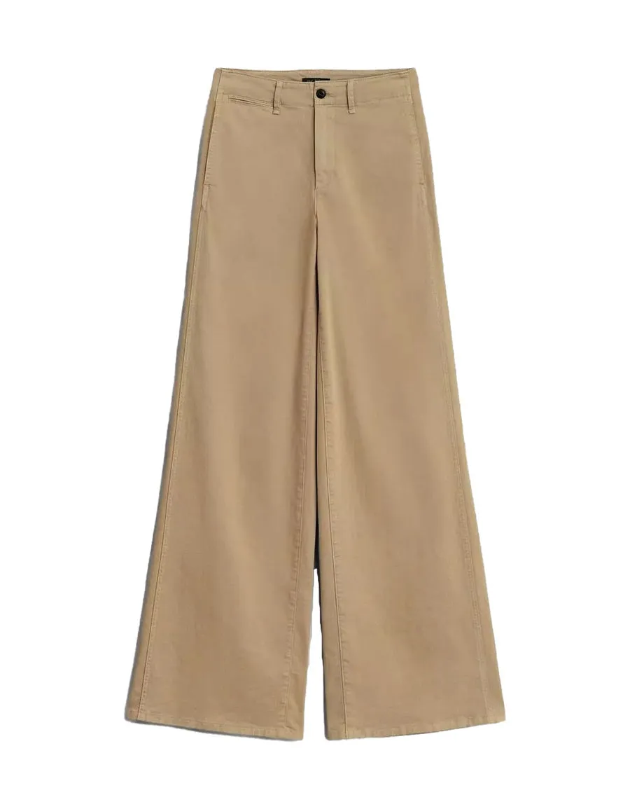 Khaki Sofie Wide Leg Chino