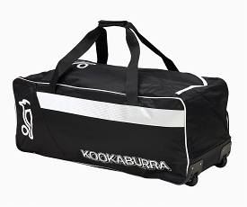 Kookaburra Pro 4.0 Wheelie Cricket Bag (Black/White)