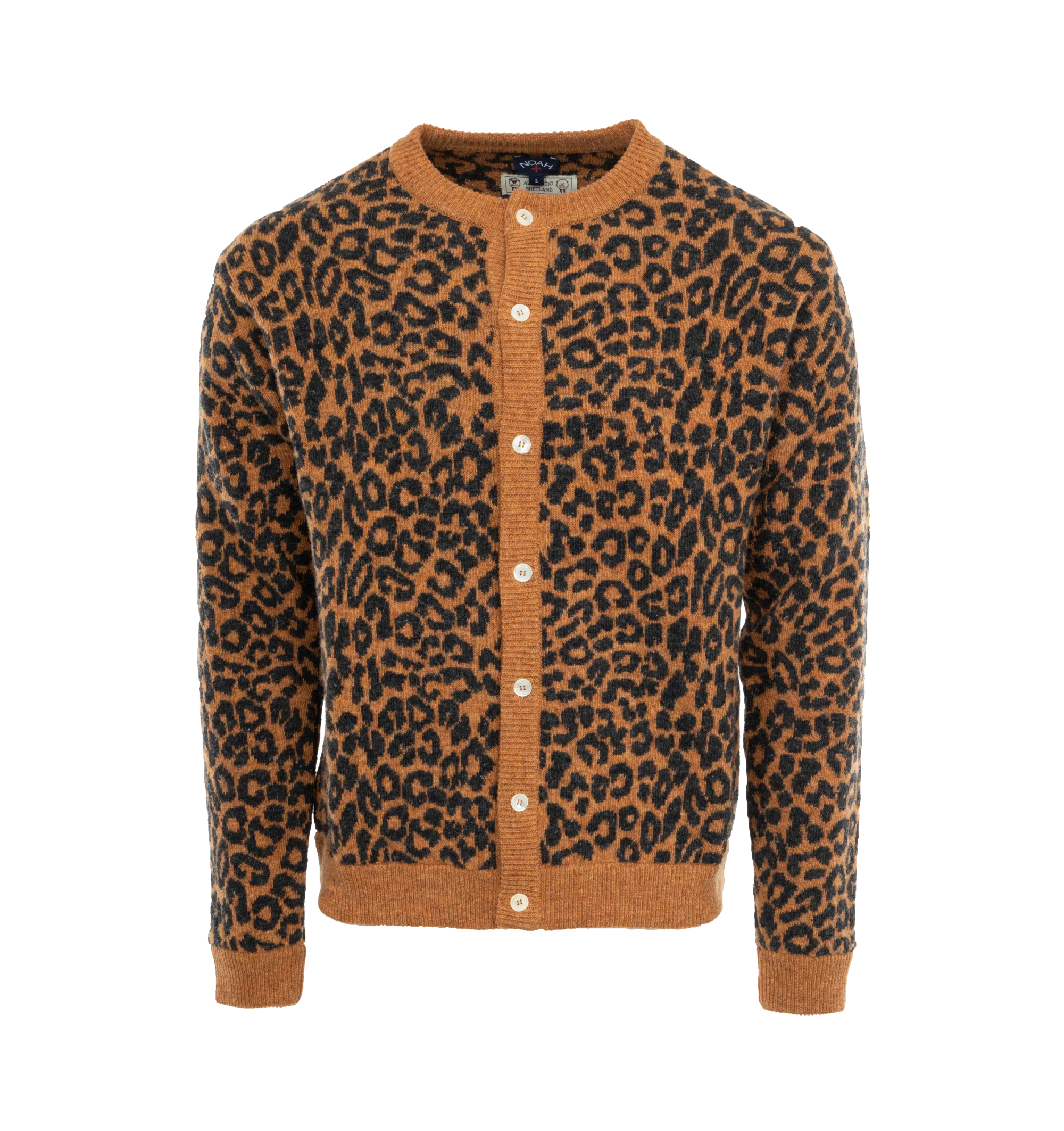 LEOPARD CARDIGAN SWEATER (MENS)