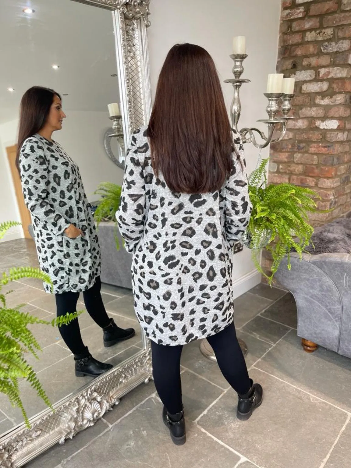 Leopard Two Pocket Tunic Sara