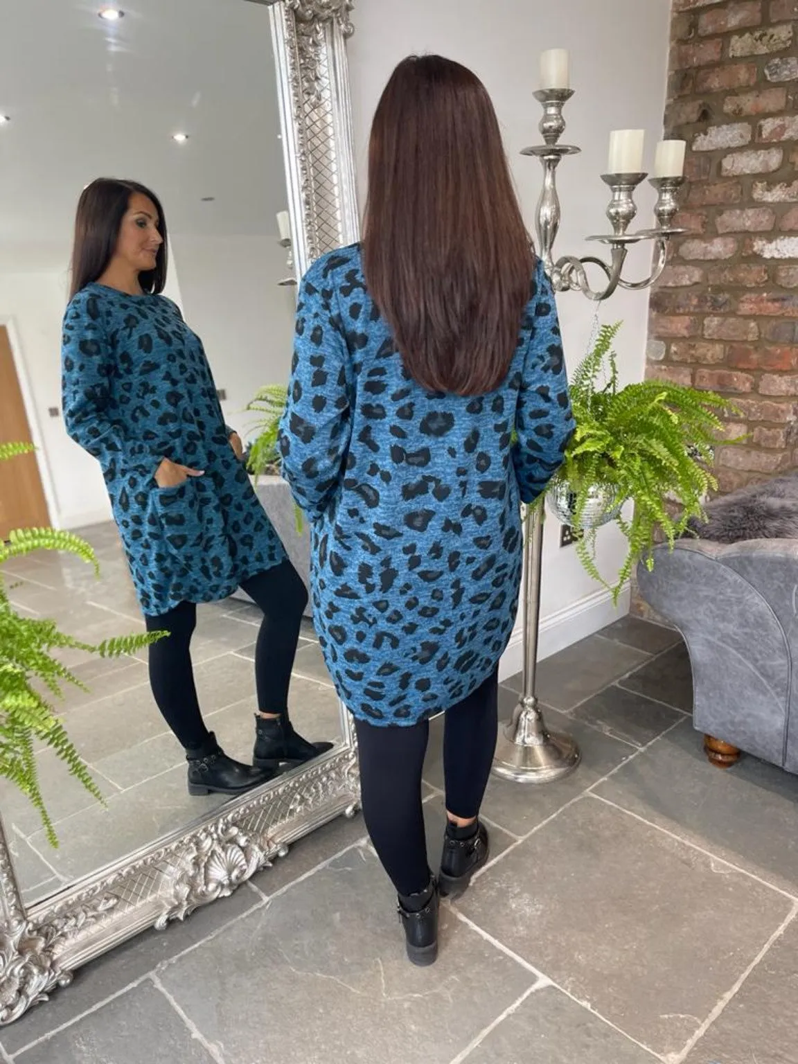 Leopard Two Pocket Tunic Sara