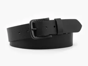 Levi's® Seine Logo Leather Belt Black