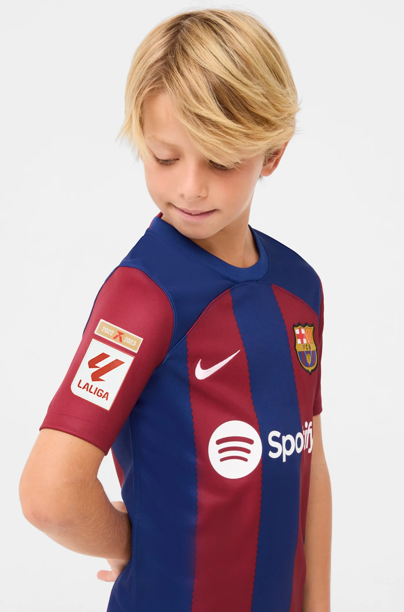 LFP FC Barcelona home shirt 23/24  - Junior - CUBARS