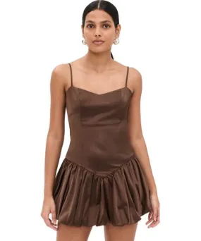 Lioness Dollhouse Mini Dress Coffee M