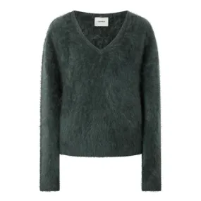 LISA YANG Margareta Brushed Cashmere Sweater - Olive