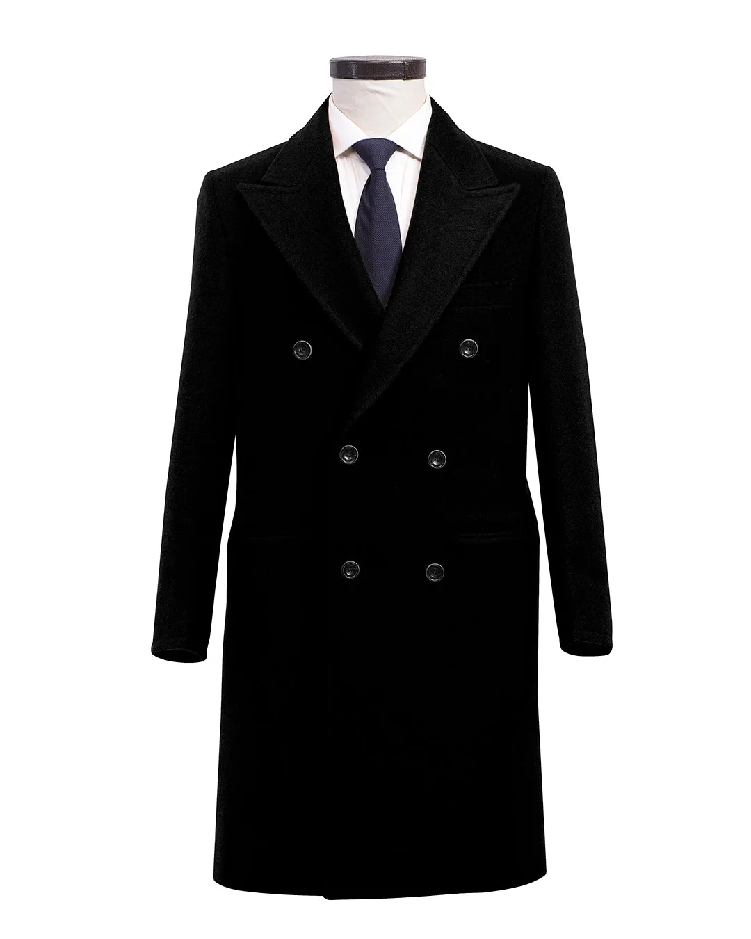 Luxire Wool Black Over Coat