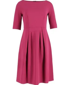 Max Mara Pleated Dress in Pink Triacetate