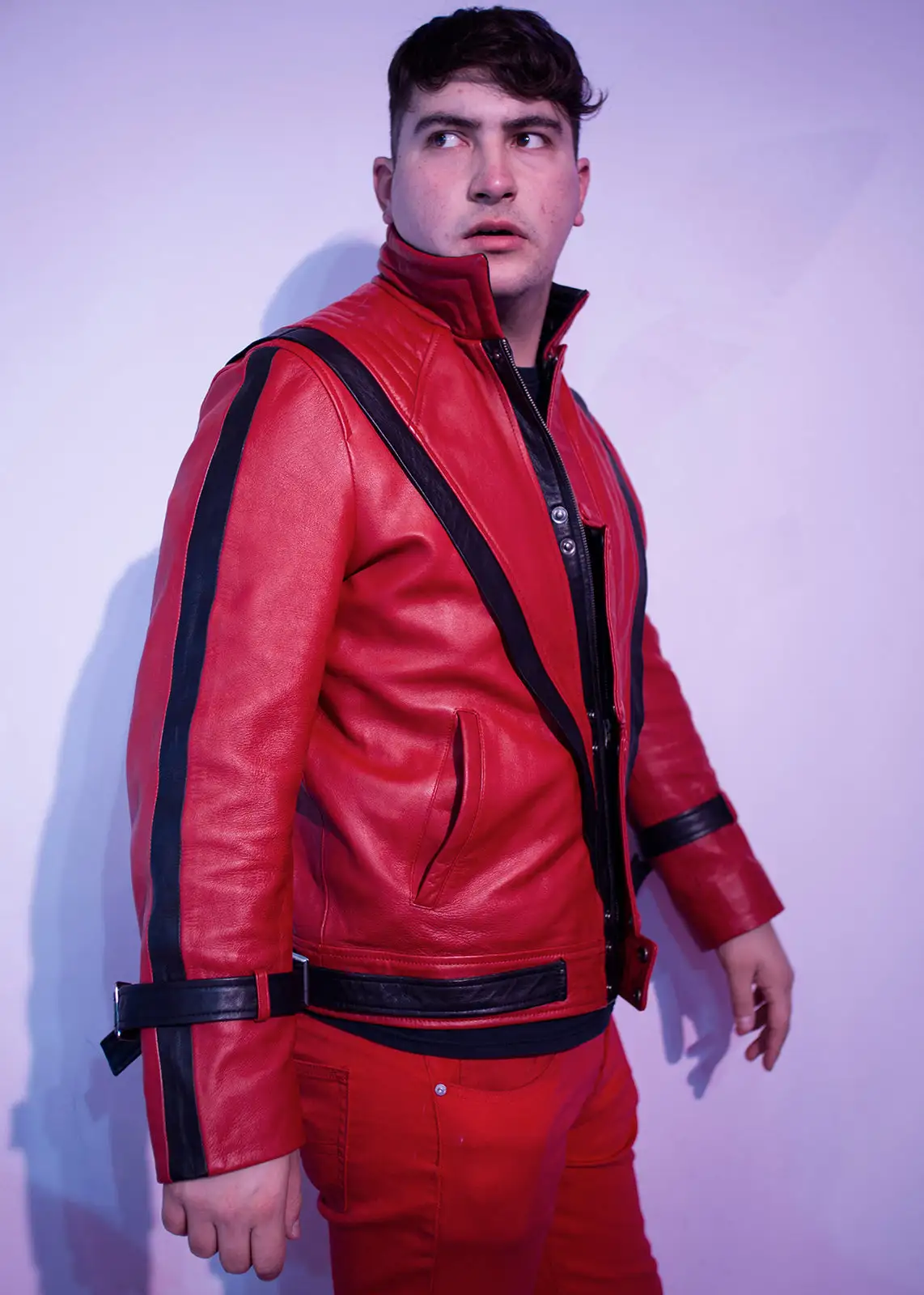 Michael Jackson Thriller Jacket | MJ Red Leather Outfit