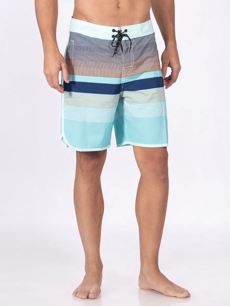 Mid-Rise Mint Quick Dry Swim Shorts Men