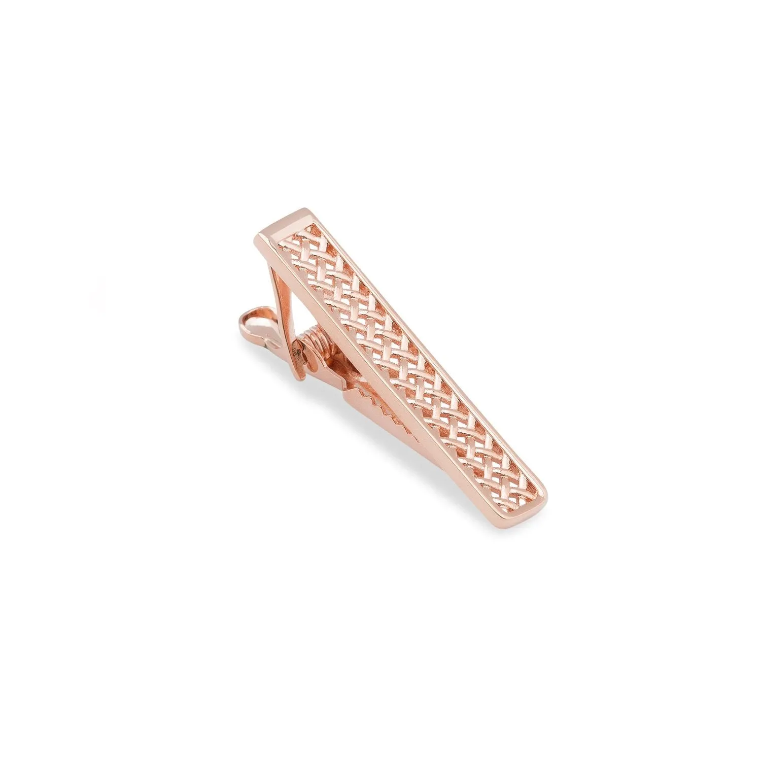 Mini Rose Gold Crocetti Mesh Tie Bar