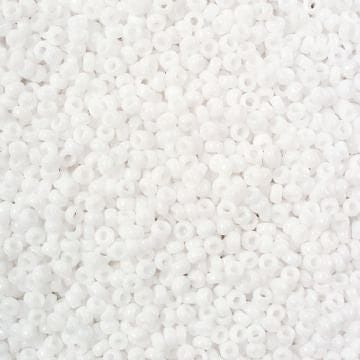 Miyuki Boncuk, MiyukiRoundBeads15/0-0402 Opaque White