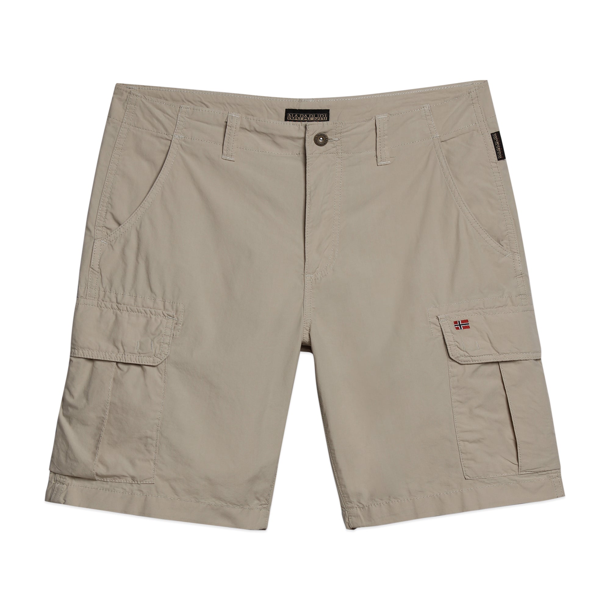 Napapijri Noto 5 Cargo Shorts - Beige Silver