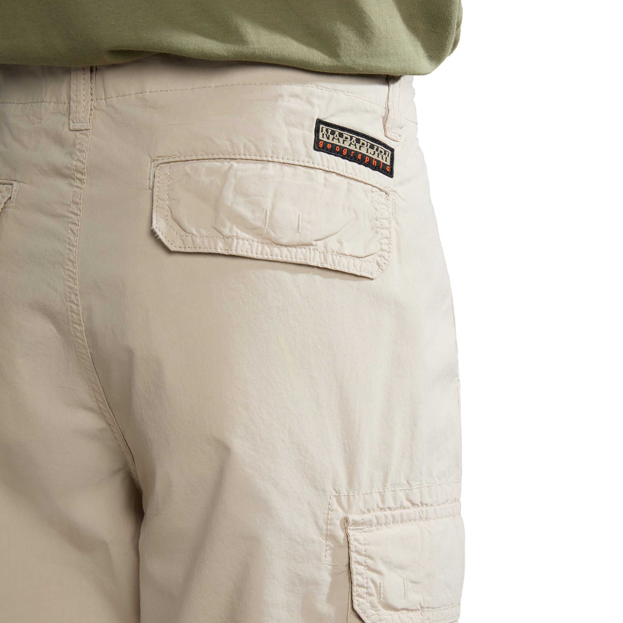 Napapijri Noto 5 Cargo Shorts - Beige Silver