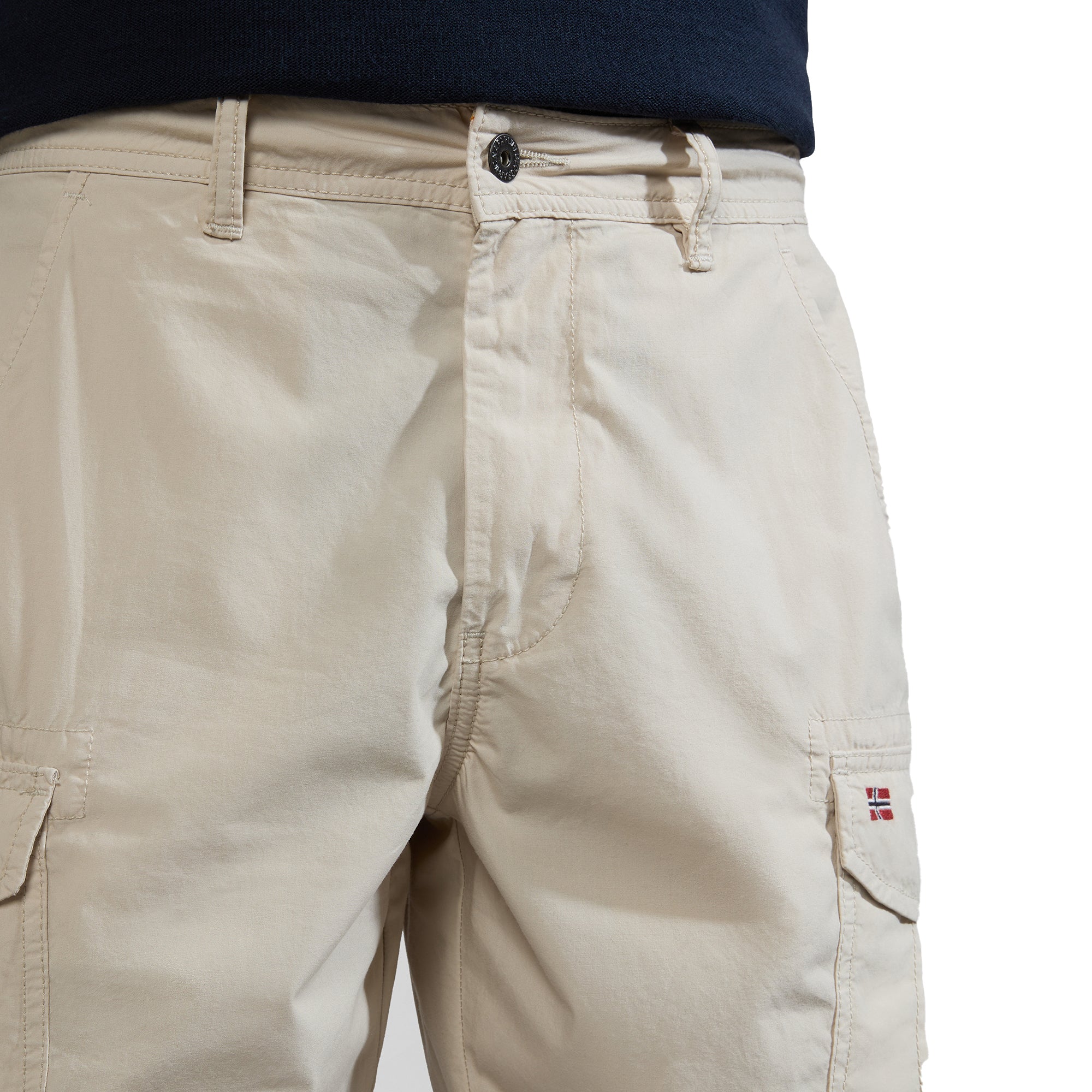 Napapijri Noto Cargo Shorts 2.0 - Beige Silver