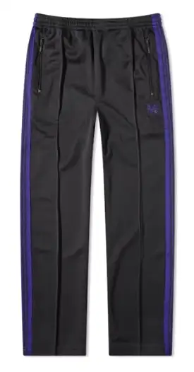 Needles Narrow Track Pant Charcoal/Purple