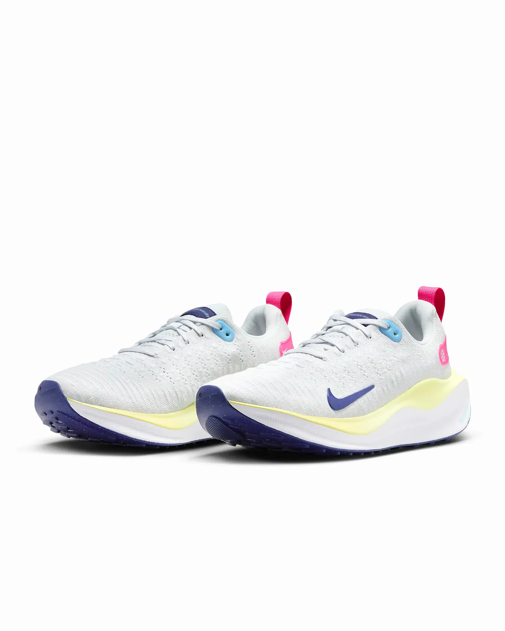 Nike Women's InfinityRN 4 Shoes - Photon Dust / White / Saturn Gold / Deep Royal Blue