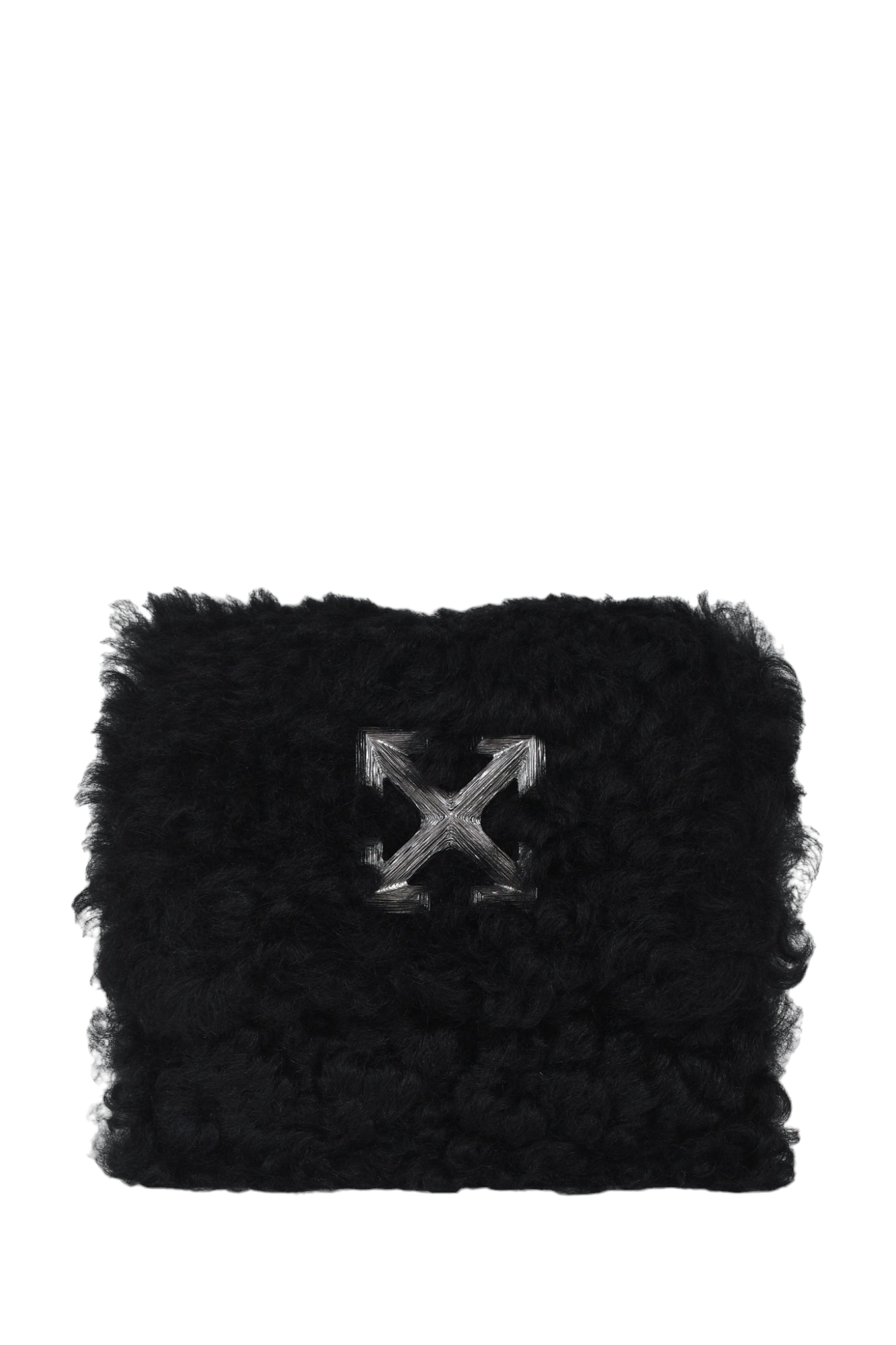 Off-White Black Shearling Leather Mini 'Jitney 0.7' Bag