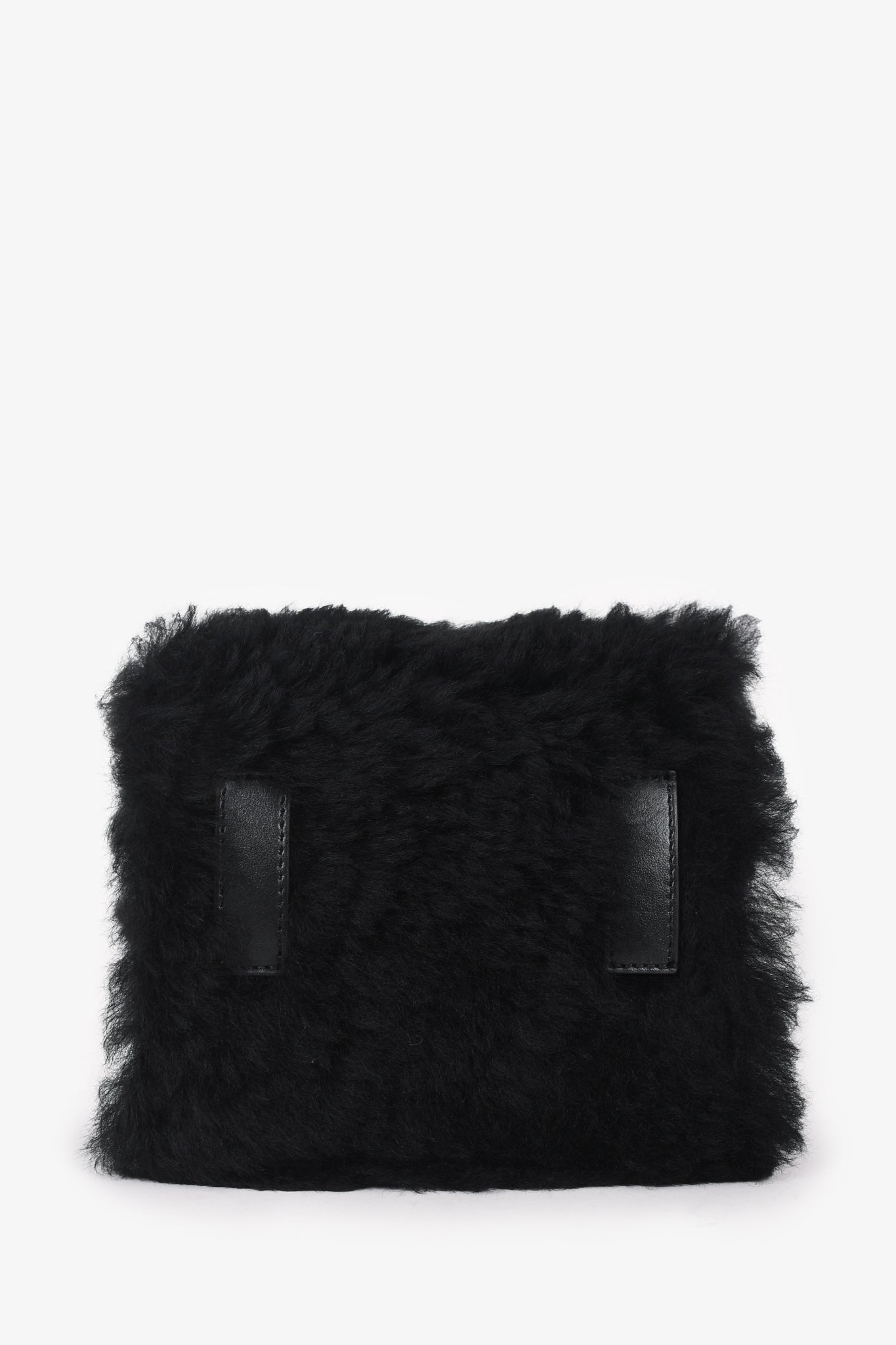 Off-White Black Shearling Leather Mini 'Jitney 0.7' Bag