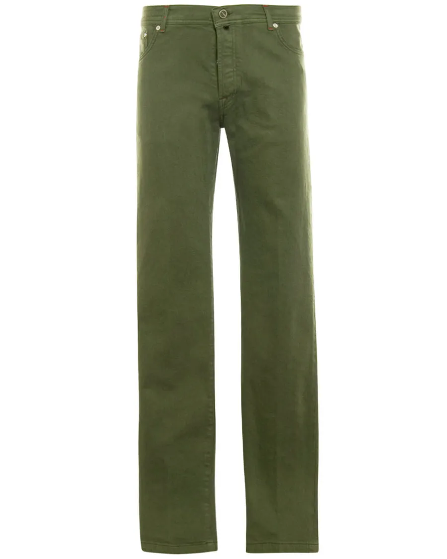 Olive 5 Pocket Denim Pant