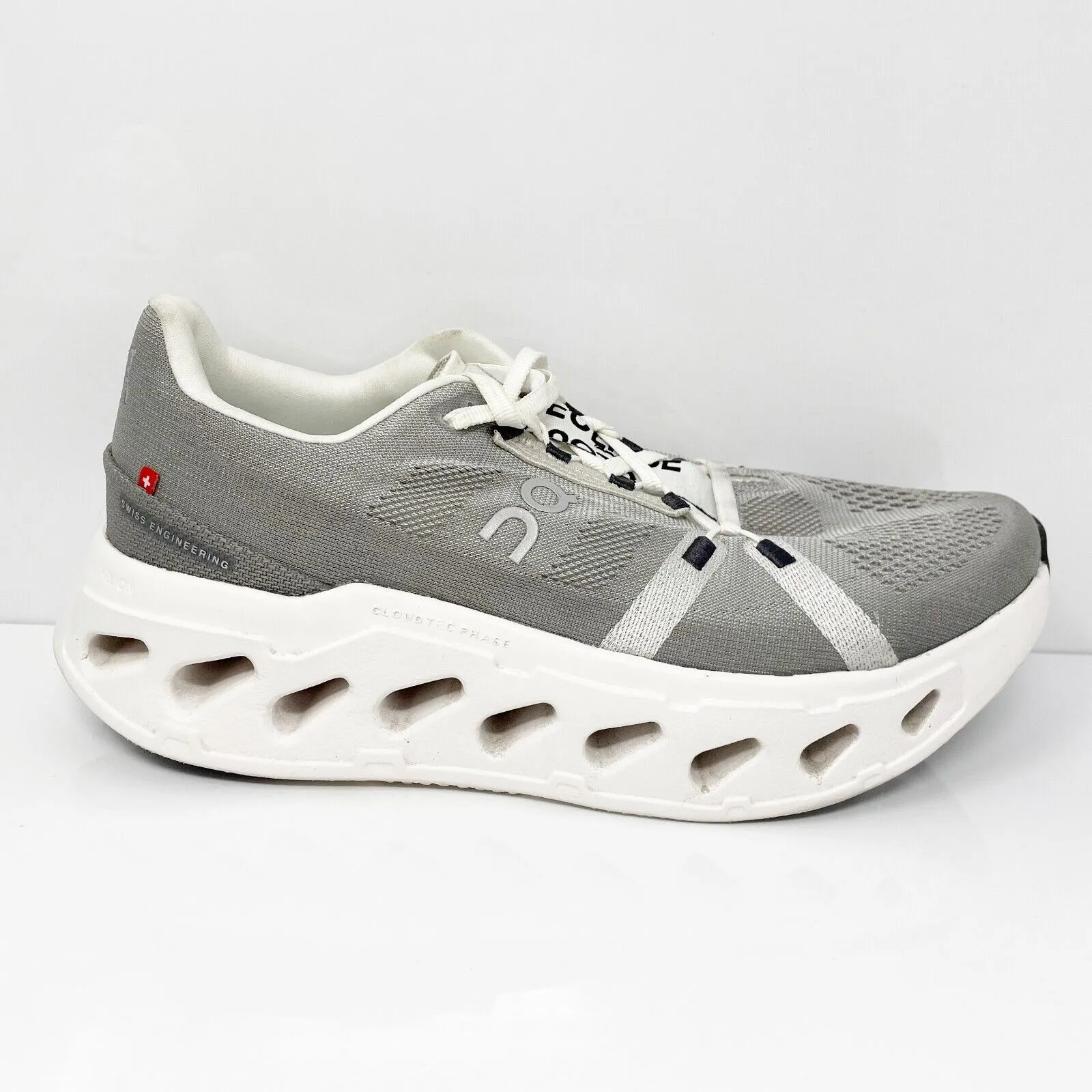 On Womens Cloudeclipse Gray Running Shoes Sneakers Size 10