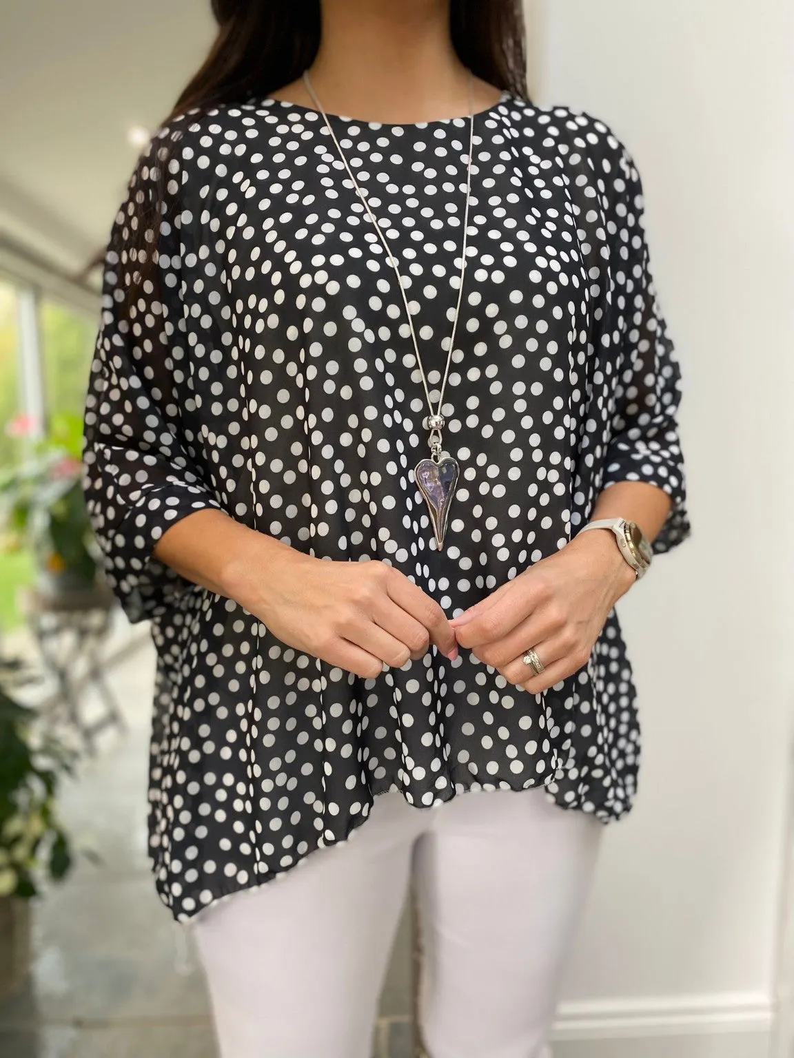 Polka Dot Blouse Della