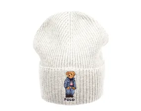 Polo Ralph Lauren Polo Bear Jean Jacket Sweater Knit Cuffed Hat