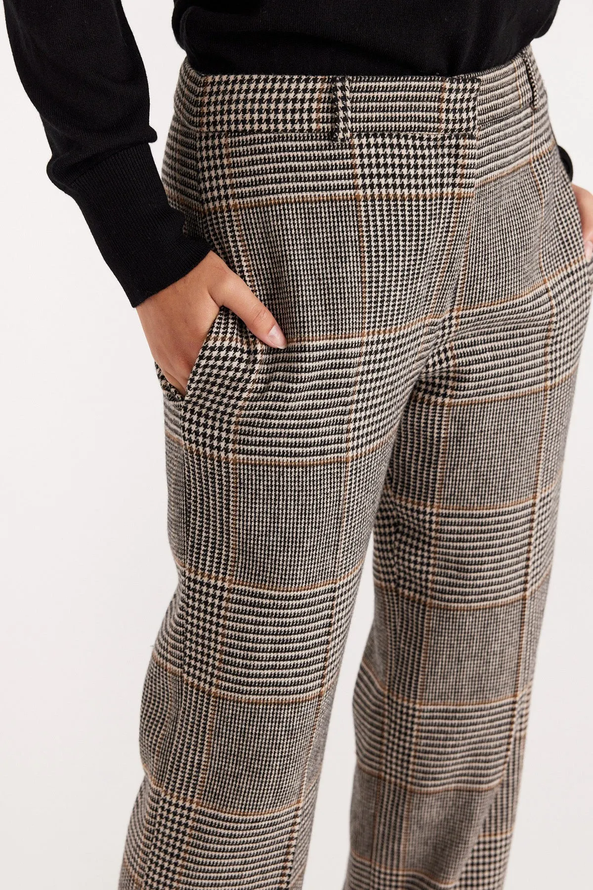 Princeton Pant - Chocolate/Check