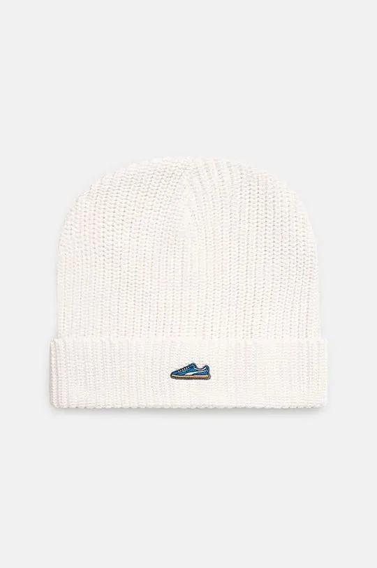 Puma cotton beanie Classics Graphic Short Beanie white color 025680