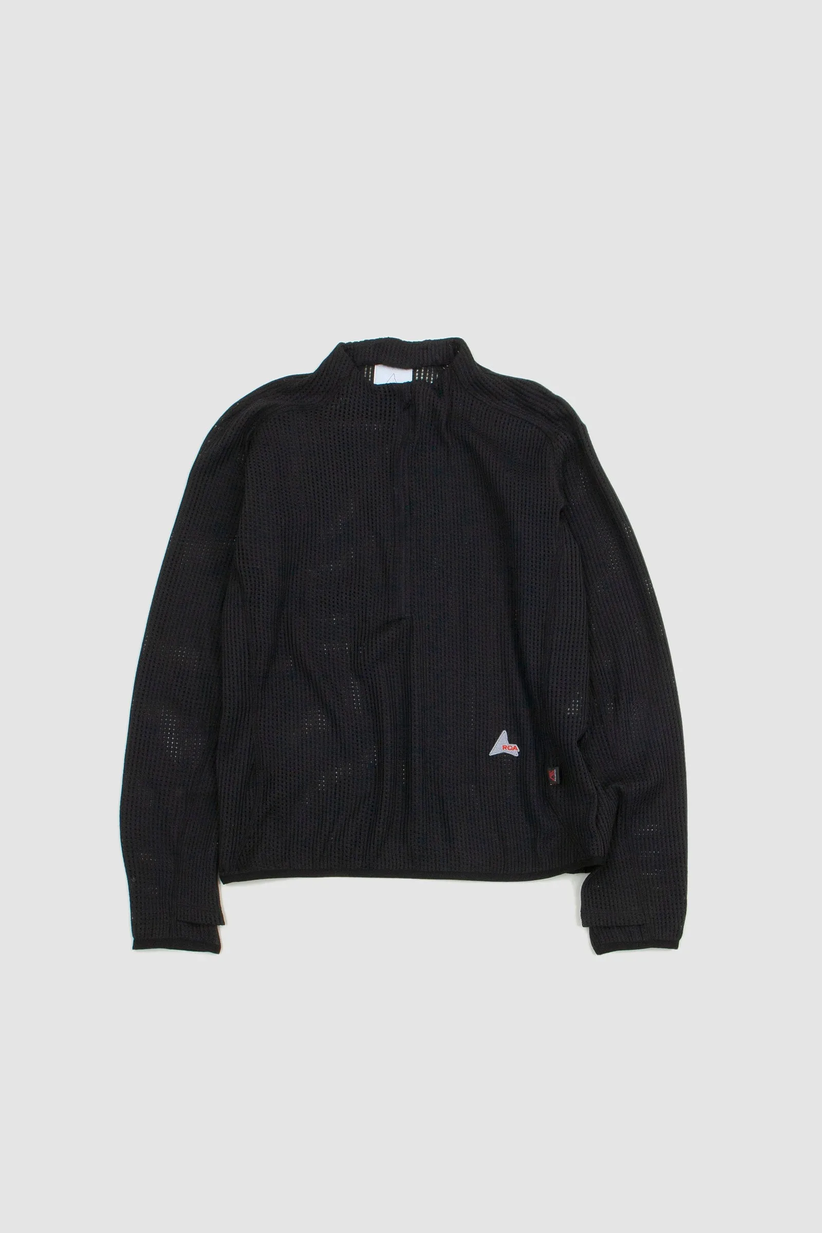 ROA Mesh Zip Up Black