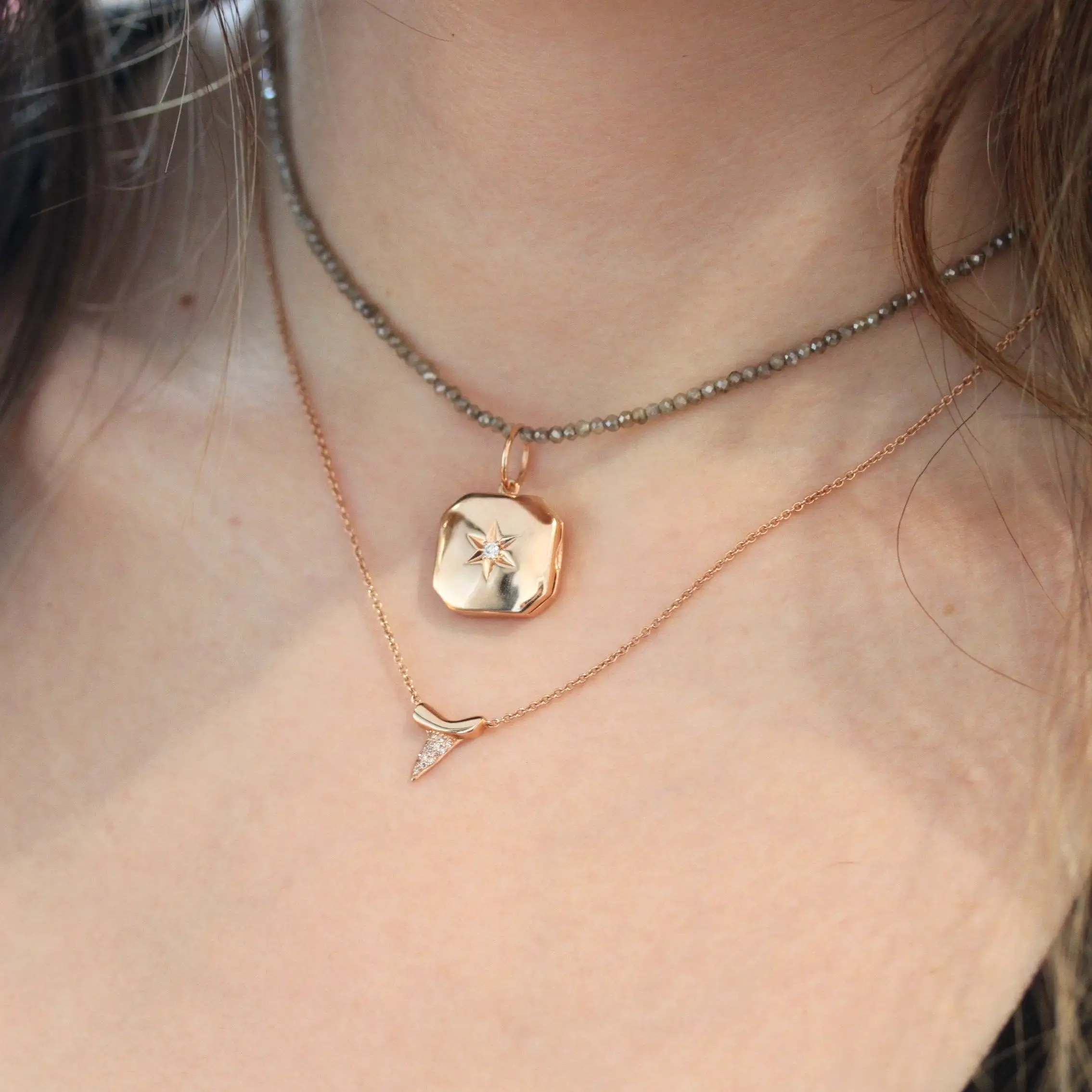 Rose Gold Star Pendant