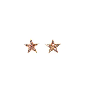 Rose Gold Star Stud Earrings