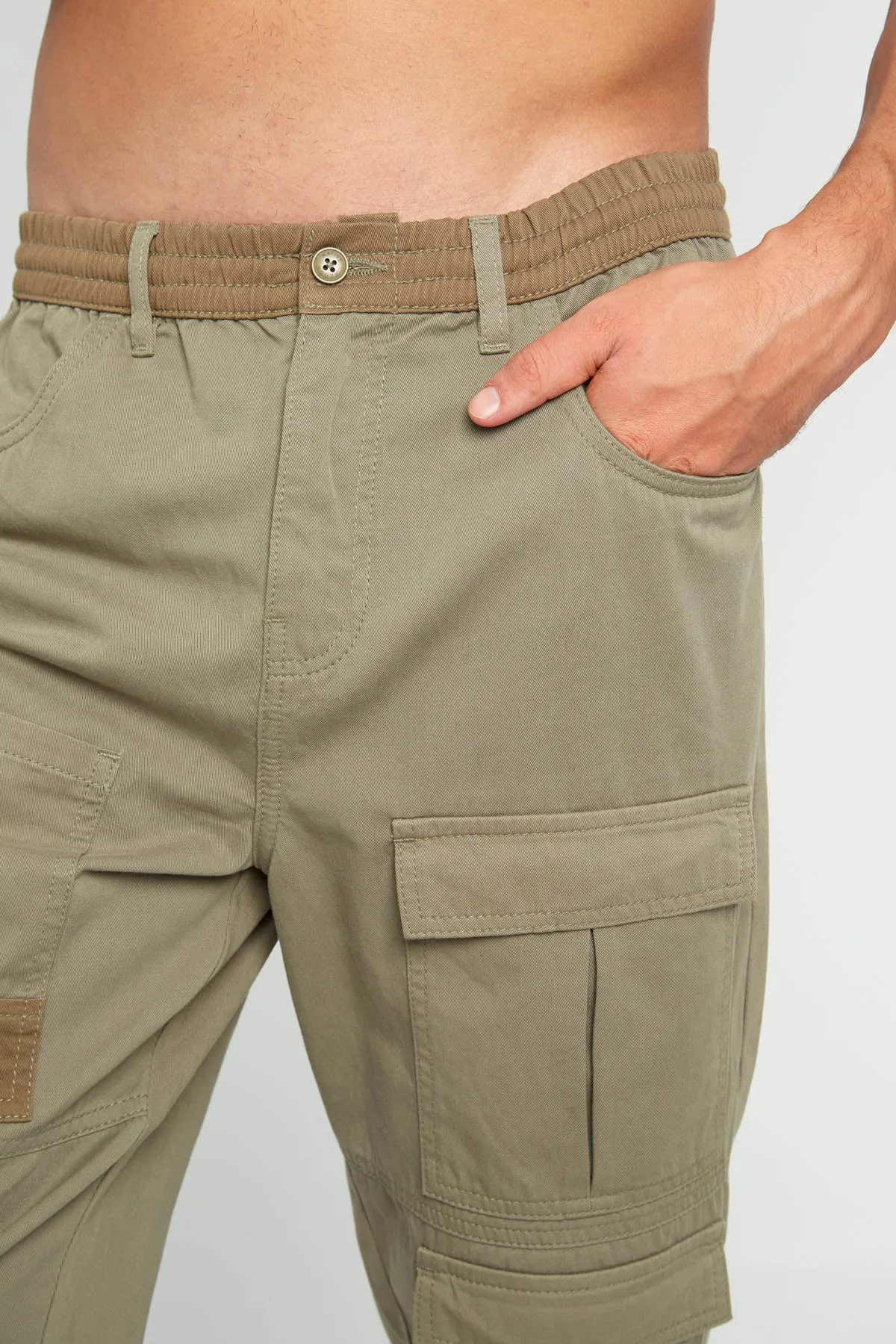 SEBASTIAN  TROUSER WITH TONAL PANELS