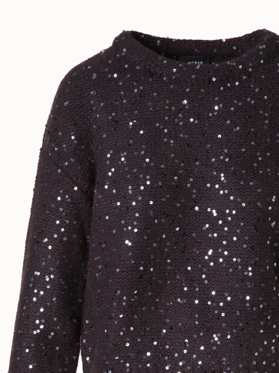 Sequined Wool Cashmere Sweater