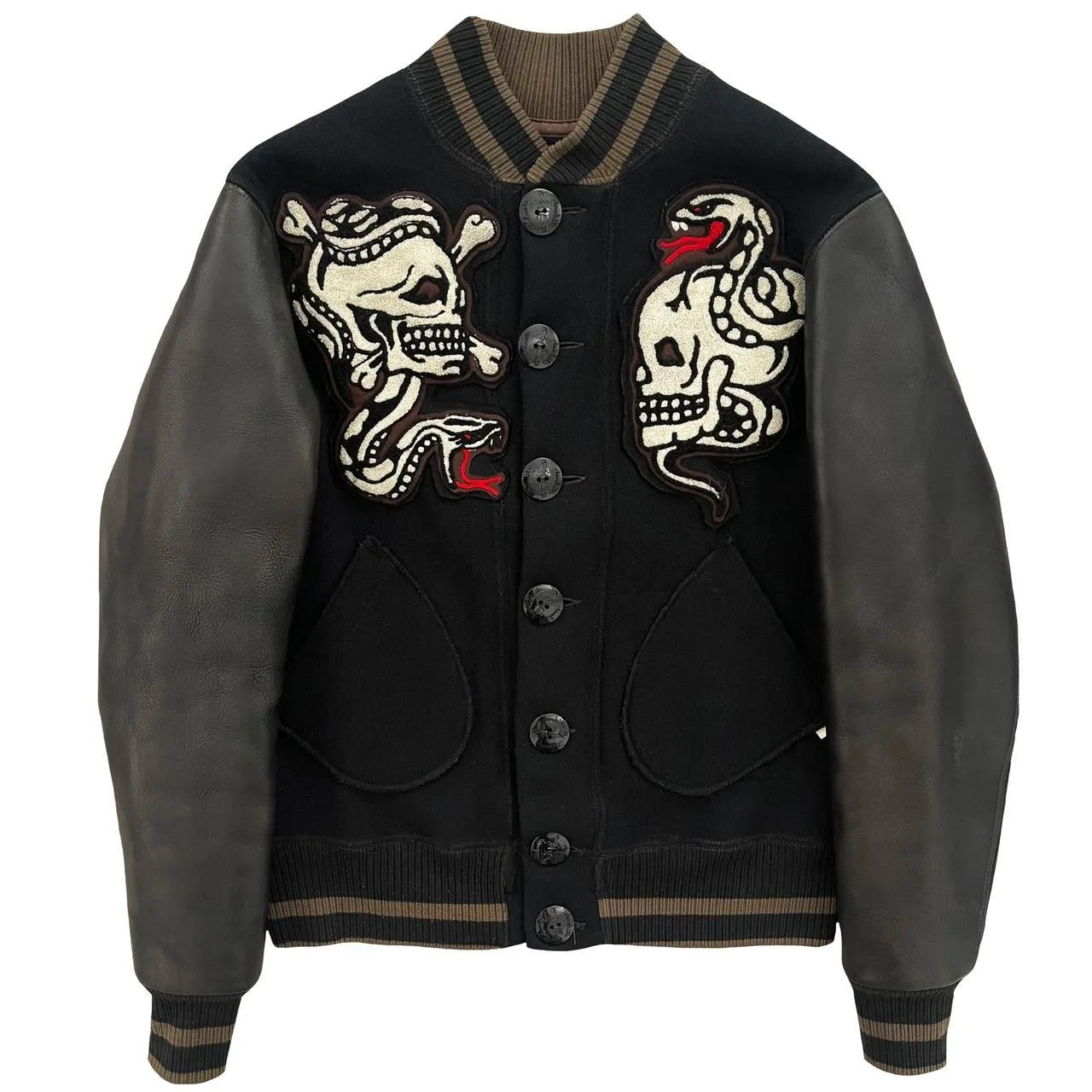 Skull Jeans Varsity Jacket - S