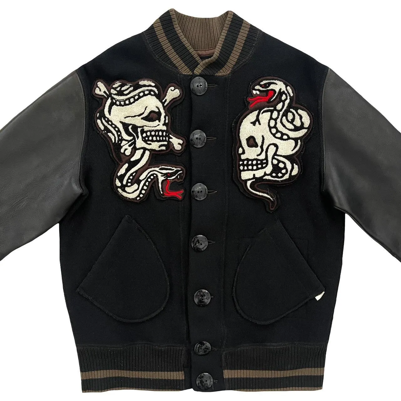 Skull Jeans Varsity Jacket - S