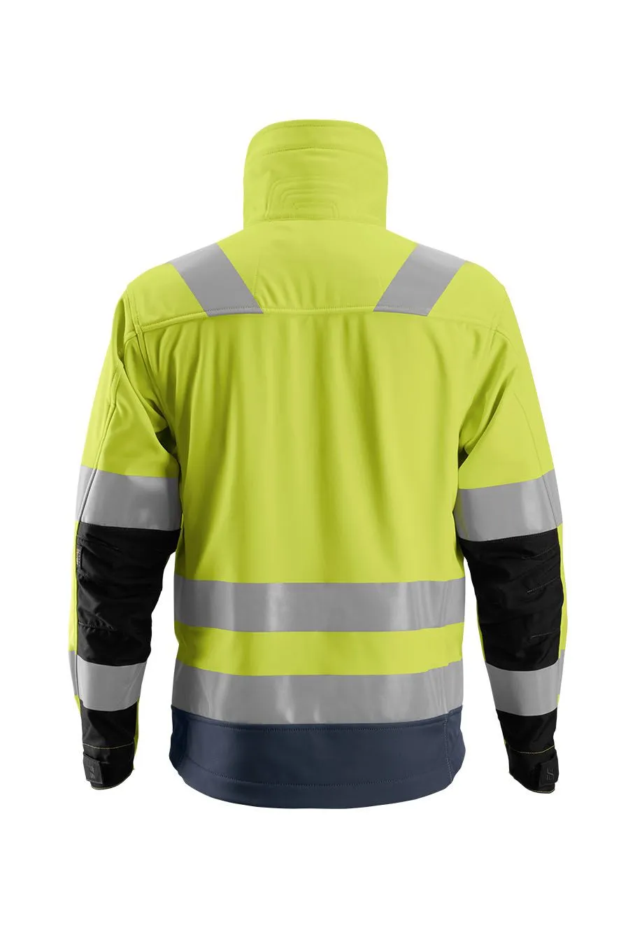 Snickers Work Jacket Softshell High Vis 1230 - Yellow Navy