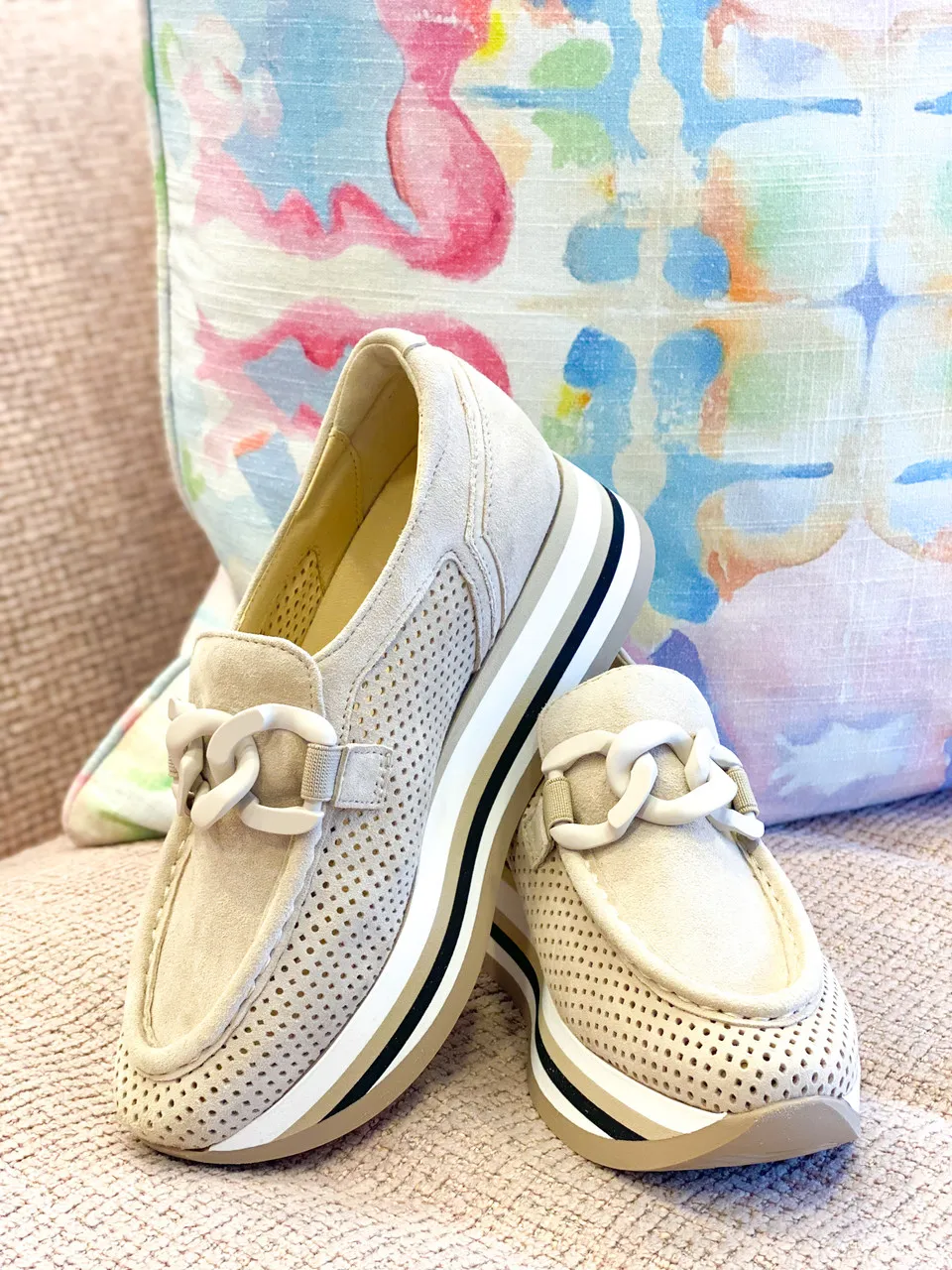 Softwaves Cassie Slip-on Sneaker- Creme