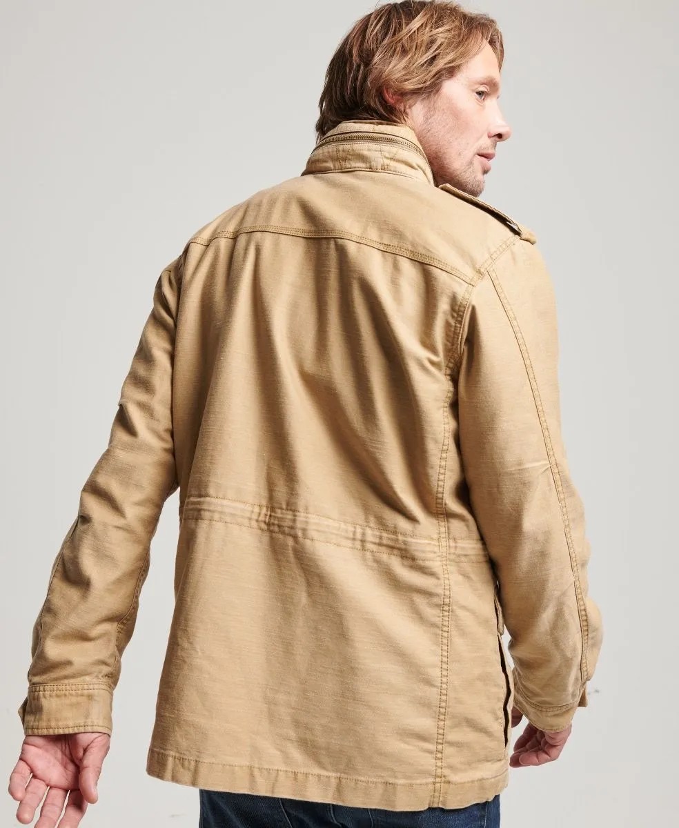 Superdry Vintage Field M65 Military Jacket Classic Tan Brown