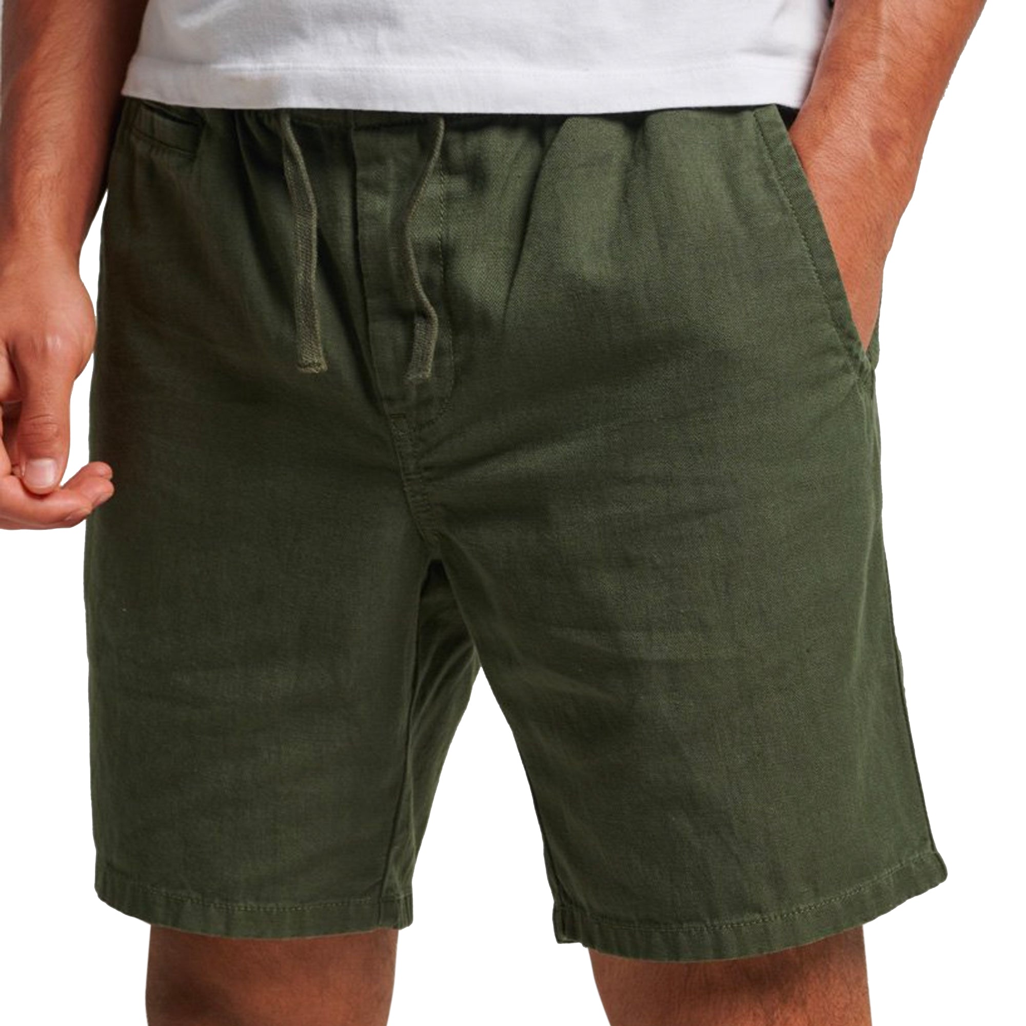 Superdry Vintage Overdyed Shorts - Dark Moss