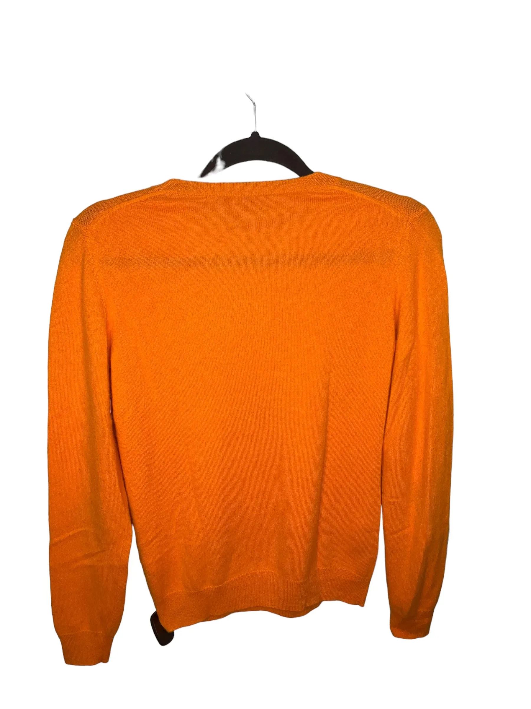 Sweater Cashmere By Clothes Mentor In Orange, Size: S