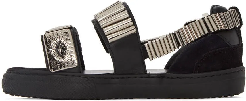 Toga Pulla Black Sneaker Sandals