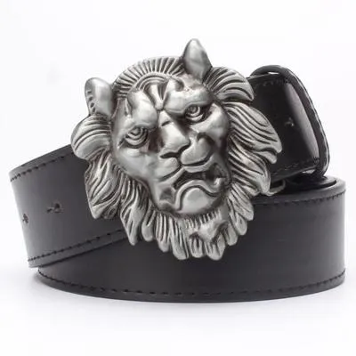 Trendy Tiger Lion Eagle Dragon Dog Jackal Wolf Head Exaggerated Belt