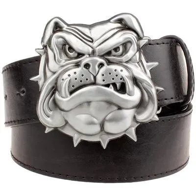 Trendy Tiger Lion Eagle Dragon Dog Jackal Wolf Head Exaggerated Belt