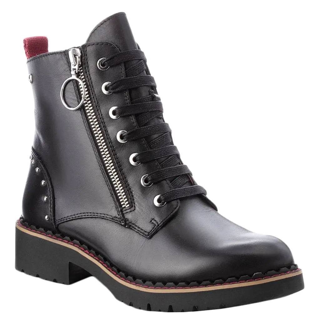 Vicar Calfskin Leather Women's Ankle Boots