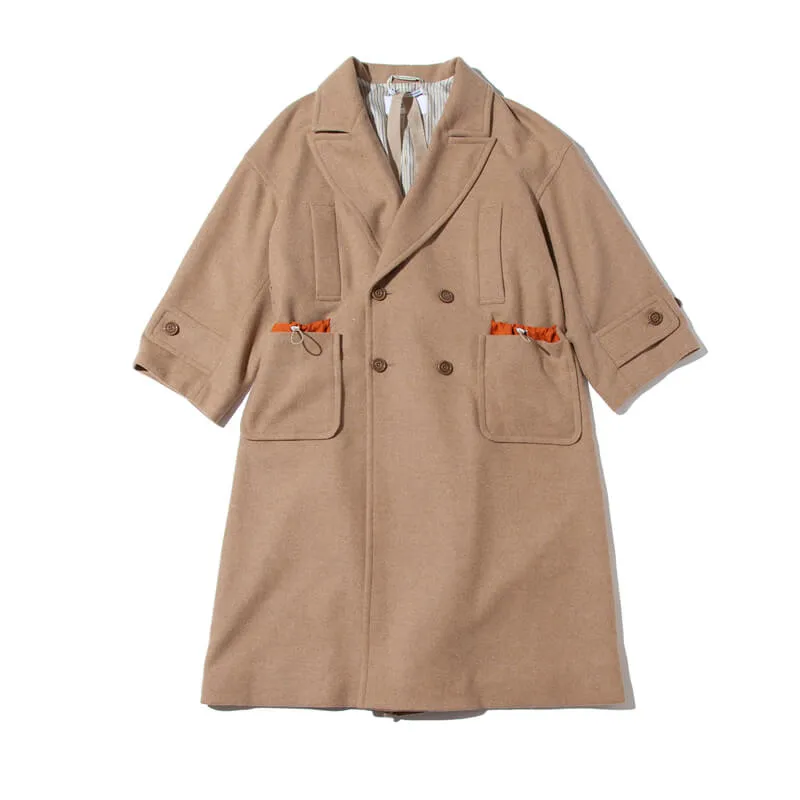 Water Repellent Wool Coat - Beige