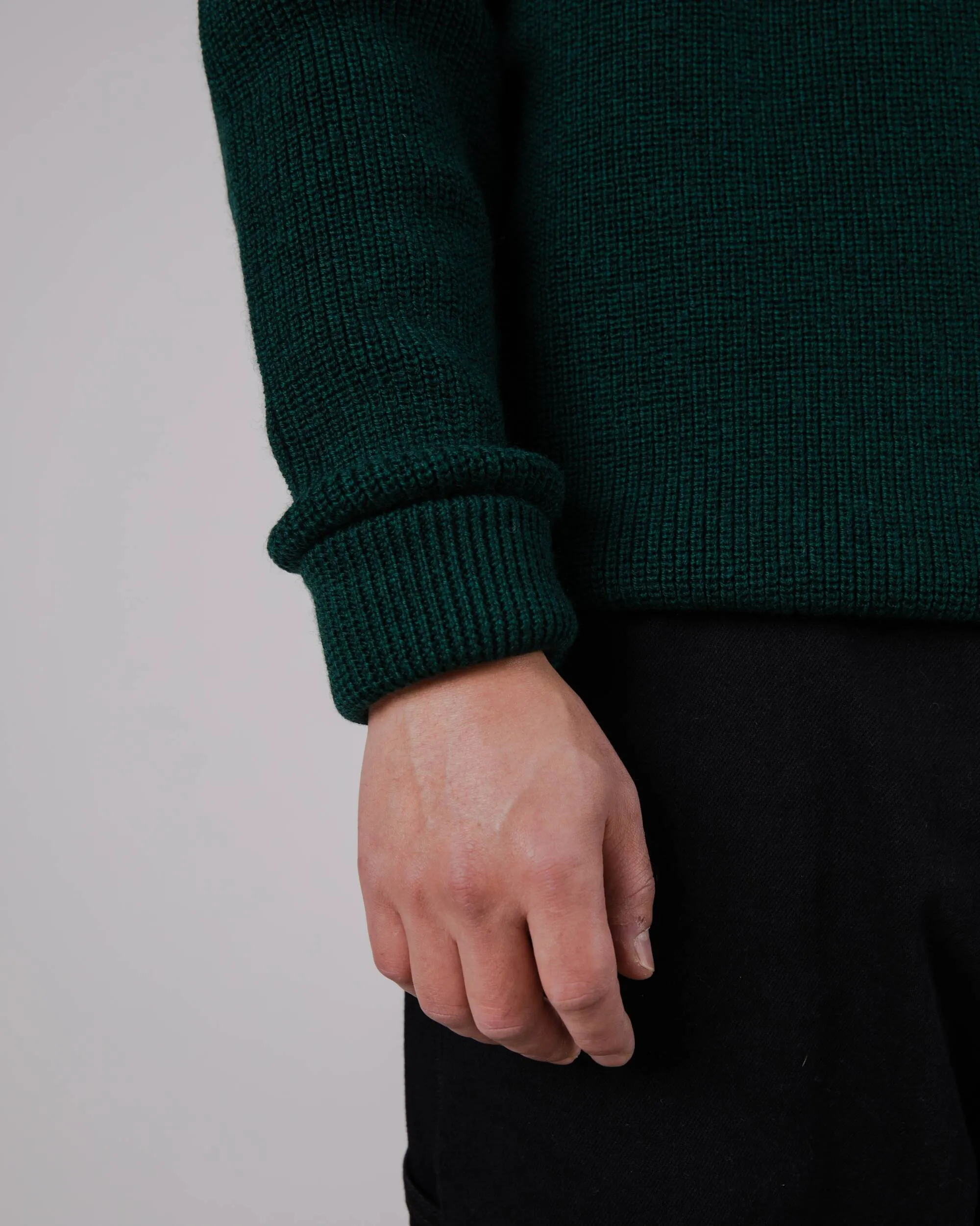 Waterfront Wool Sweater Green