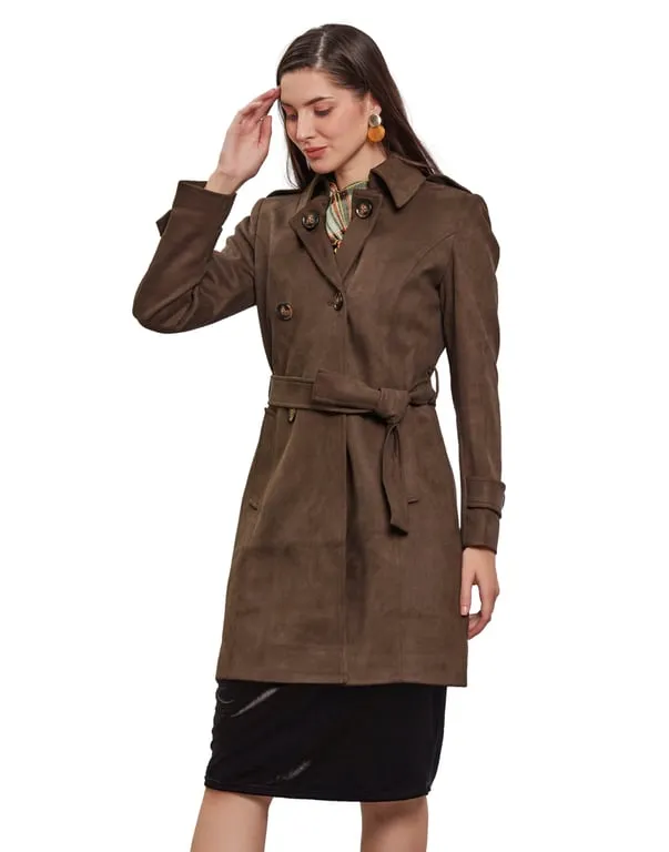 Women Coat Olive Color